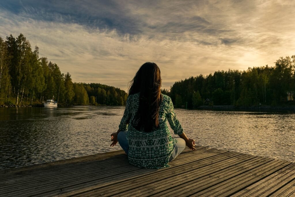 yoga, woman, lake, outdoors, lotus pose, meditation, mindfulness, balance, nature, meditating, wellness, sunset, twilight, yoga, yoga, meditation, meditation, meditation, meditation, meditation